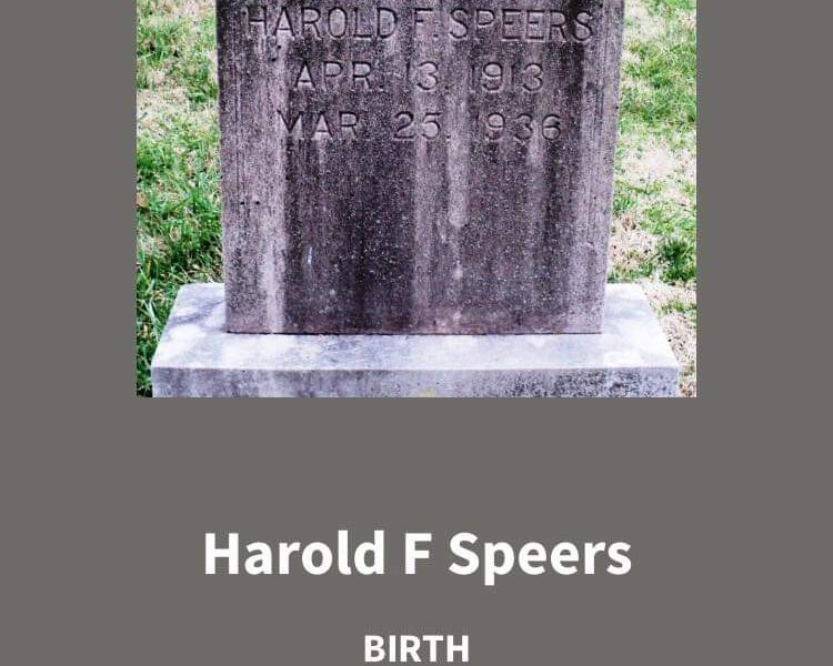 Harold F. Speers