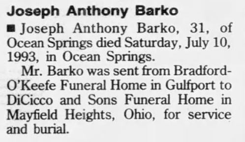 Joseph Anthony Barko